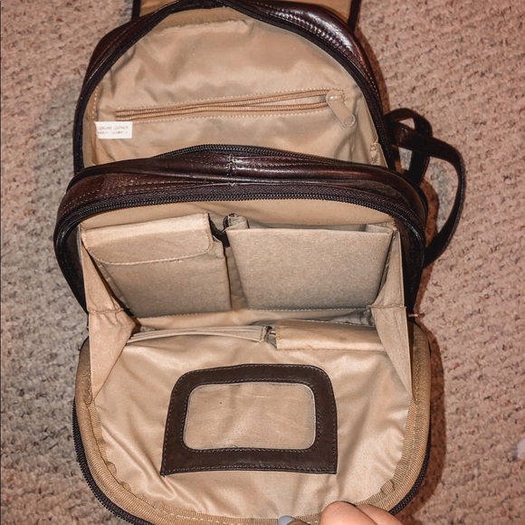 Genuine Leather Mini Backpack - Picture 3 of 4